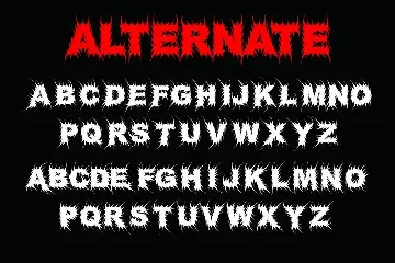 NightCrow - Deathmetal Font