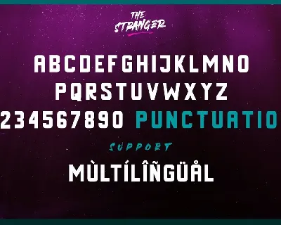 Stranger Font Duo + Extras