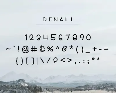 Denali font