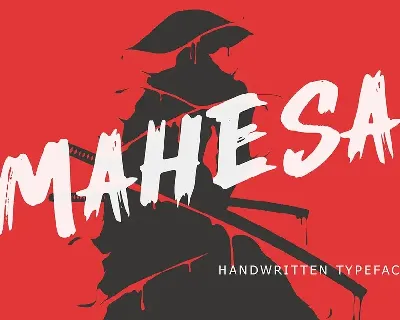 Mahesa Handwritten Brush Font