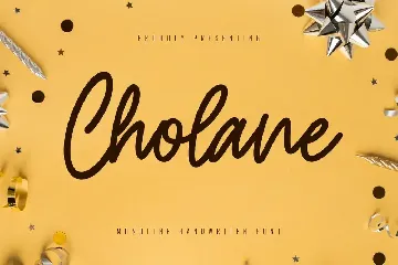 Cholane - Monoline Handwritten Font