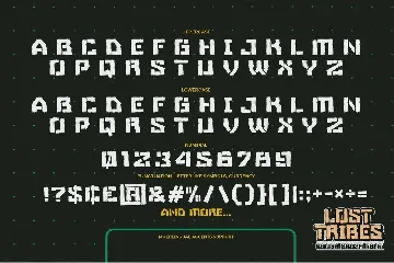 LOST TRIBES - Rough Brush Font