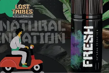 LOST TRIBES - Rough Brush Font