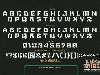 LOST TRIBES - Rough Brush Font
