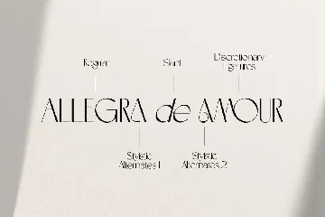 Allegra de Amour - Display font