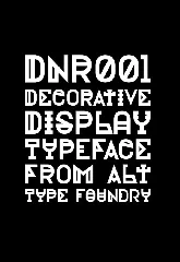 Alt DNR001 font