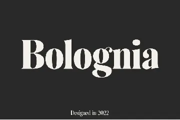 Bolognia - Classic Serif font
