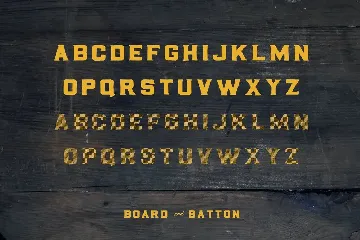 Board + Batton font