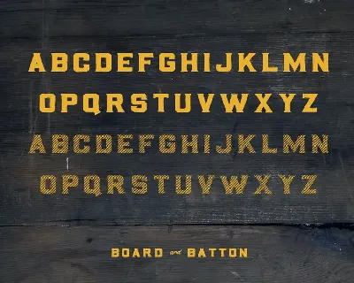 Board + Batton font