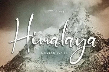 Himalaya Modern Script Font