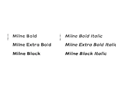 Milne - A Bold Sans Serif font