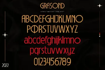 Grasond - Vintage Art Deco Fonts