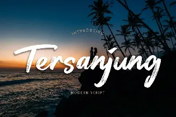 Tersanjung Modern Script Brush Font