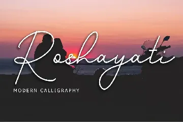 Roshayati Modern Calligraphy Font