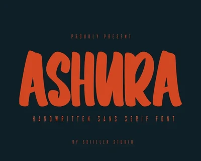 Ashura - Handwritten Sans Serif Font