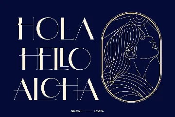 Lovera - Art Deco Typeface font