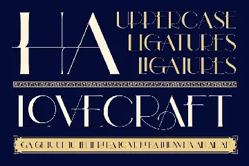 Lovera - Art Deco Typeface font