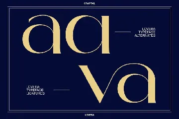 Lovera - Art Deco Typeface font