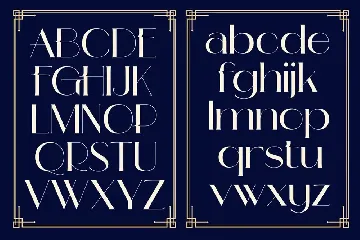 Lovera - Art Deco Typeface font