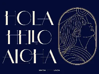 Lovera - Art Deco Typeface font