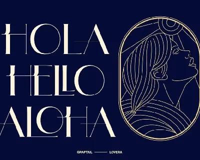 Lovera - Art Deco Typeface font