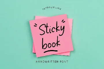 Sticky Book Playful Modern Handwritten Font