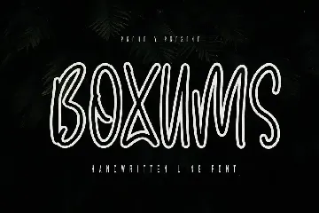 Boxums - Handwritten Font