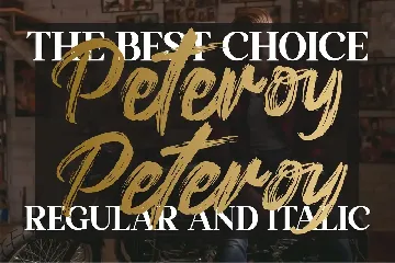 Peteroy Brush font