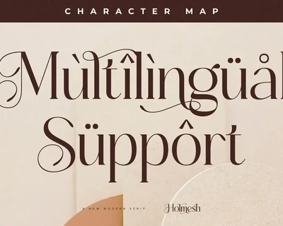Holmesh A New Modern Serif Font