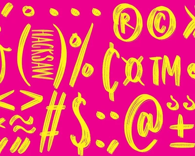 Hacksaw | Condensed Dry Brush Font