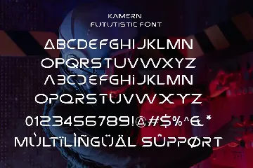 KAMERN - FUTURISTIC FONT