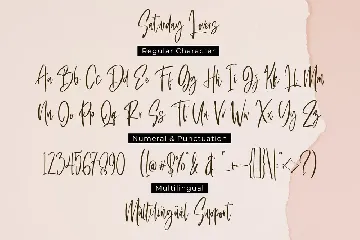 Saturday Lovers - Classy Handwritten font