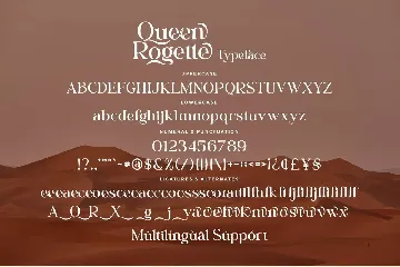 Queen Rogette - A Stylish Serif font