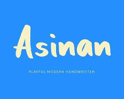 Asinan Playful Handwritten Font