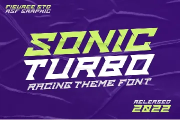 Sonic Turbo - Racing Theme Font