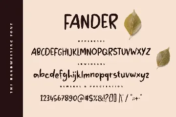 Fander - The Handwriting Font