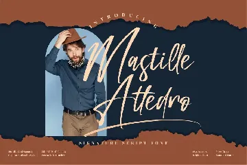 Mastille Attedro Signature font