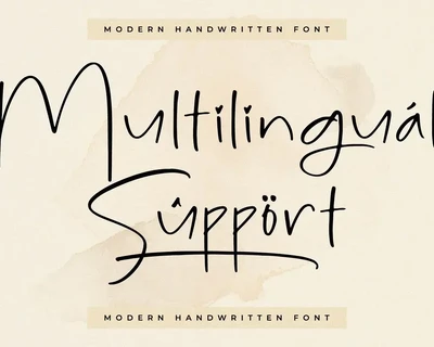Smiley Romantik Modern Handwritten font