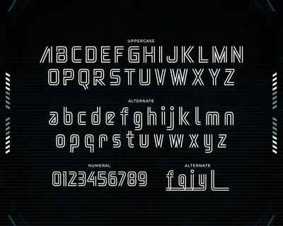Roboridge - A Futuristic Typeface font