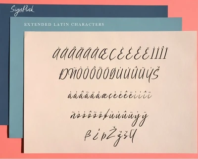 SignPink font