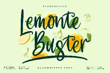 Lemonte Buster Handwritten font