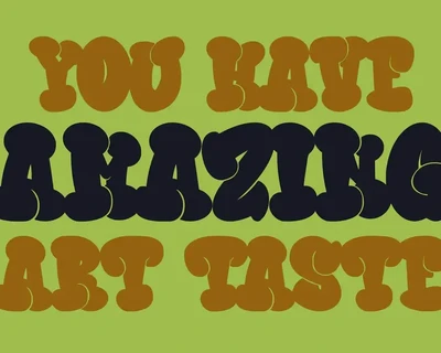 Bigzo Hams Graffiti Bubble Font