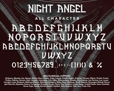 NightAngel - Blackletter Display Font