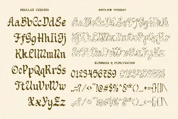 Holystain font