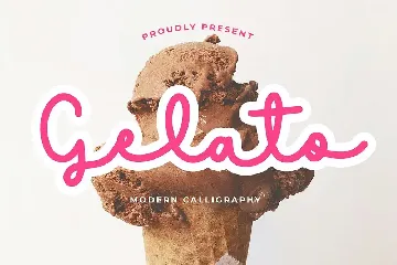 Gelato Modern Calligraphy Font