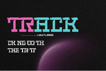 Cyber Track - Futuristic Font