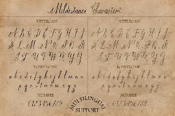 Mildistance - Old Script font