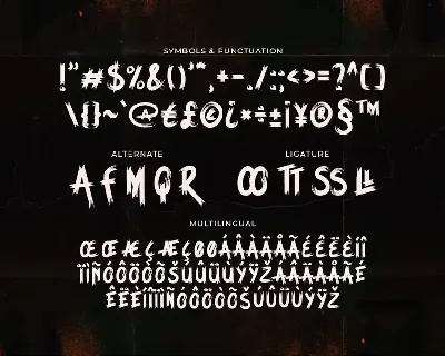 Deadfory - Horror  And Scary Font