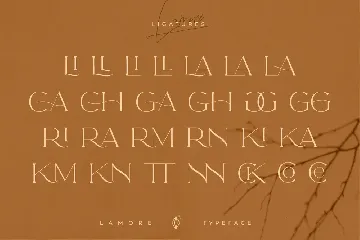 Lamore Sans & Script Typeface - Bold Version font