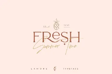 Lamore Sans & Script Typeface - Bold Version font